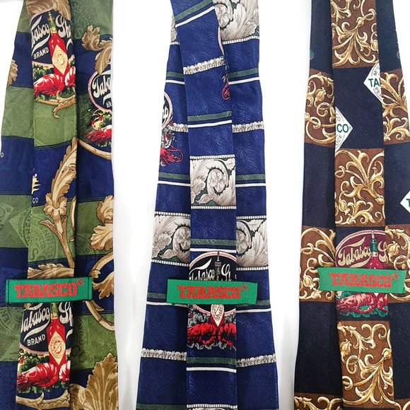 Tabasco Silk Ties – Gulf Shrimp Theme - EUC - Picture 8 of 10